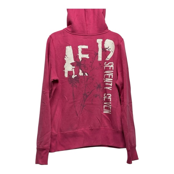 American Eagle Outfitters Tops - Y2K American Eagle Outfitters Women’s Half Zip Hodded Sweatshirt Sz XL Timeless